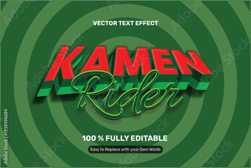 Green and Red Text Effect