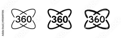 360 Degree Rotation and Spatial Icon Set