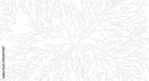 Intricate White Patterned Design Element Closeup.