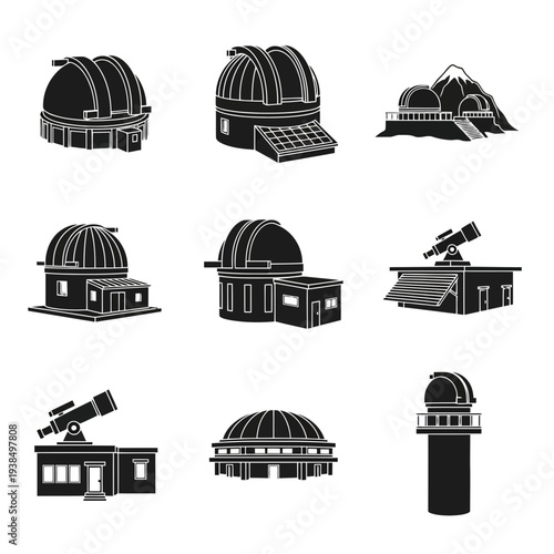 Construction Safety Helmet and Hard Hat Worker Protection Vector Icon Set