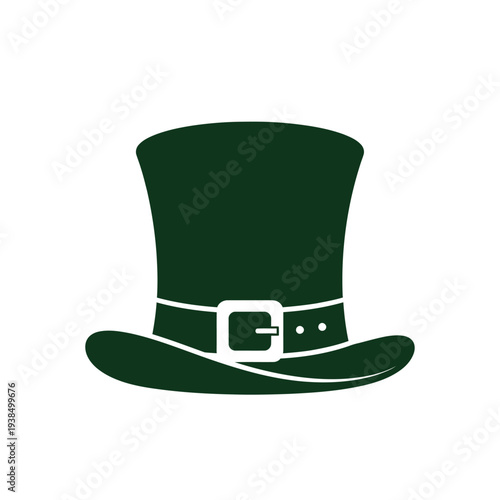 Dark Green Top Hat Accessory.