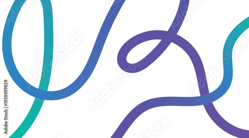 Gradient line vector EPS file, Abstract Gradient Color Shapes Pattern.Rainbow wave line set. Rainbow vector background design. Squiggly vector elements.