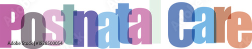 Postnatal Care Overlapping Text Graphic