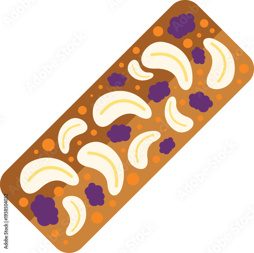 Healthy granola bar providing energy and nutrition