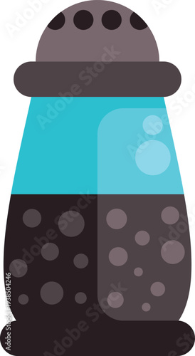 Pepper shaker holding peppercorns, providing flavor and seasoning for cooking