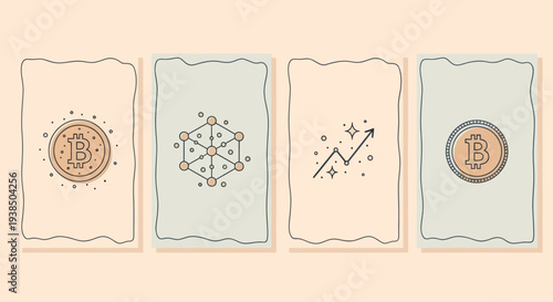 Bitcoin Crypto Blockchain Technology and Growth Concept