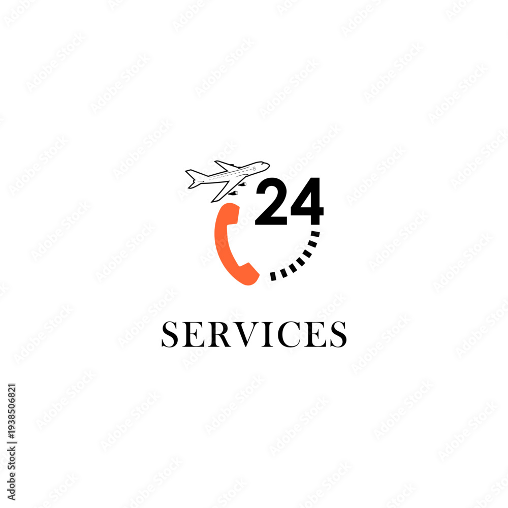 Obraz premium 247 Customer Support Services Icon