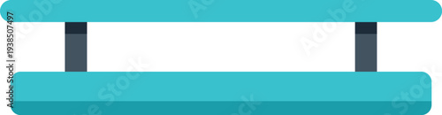 Parallel bars representing a symbol of gymnastics, athletics, and physical training