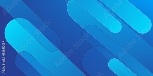Abstract blue background with diagonal lines. Dynamic shapes composition. Vector illustration
