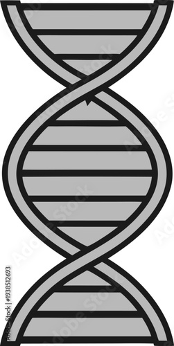 Double helix structure representing deoxyribonucleic acid molecule composition Vector