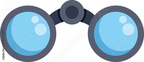 Binoculars showing an optical instrument for observation