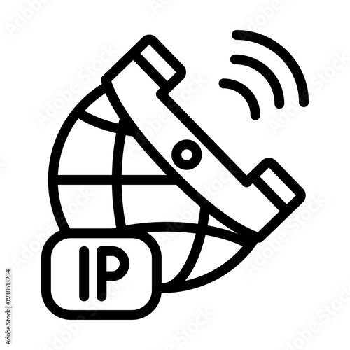 Voice over IP Vector Icon