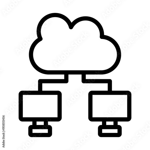 Network Virtualization Vector Icon
