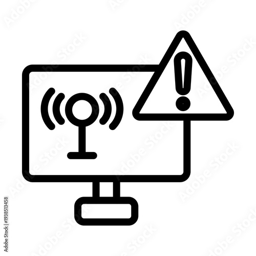 Intrusion Detection System Vector Icon