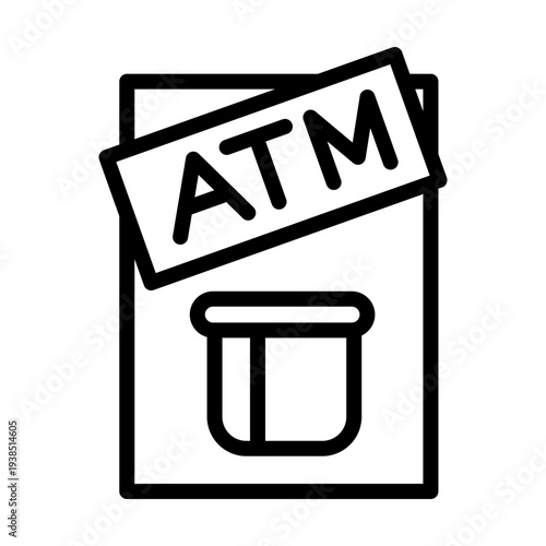  Automated Teller Machine Vector Icon