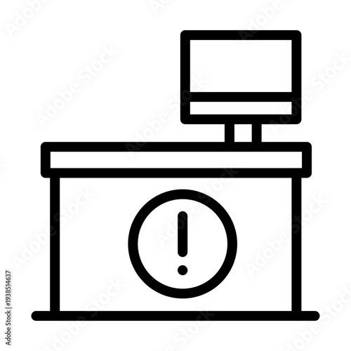 Information Desk Vector Icon