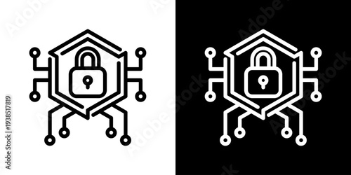 Cryptography Icon Set Vector Collection Isolated In Black And White