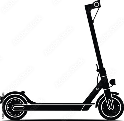Modern electric scooter illustration for transportation and eco-friendly concepts