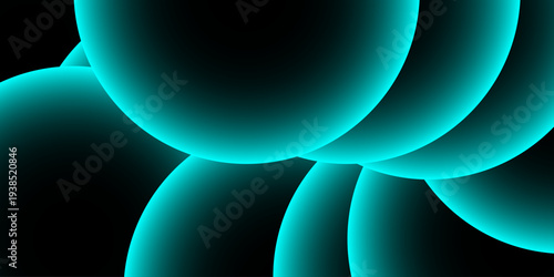 Vector Abstract glowing orbs create a captivating visual dance in an ethereal symphony of light and shadow, capturing the essence of futuristic designs and dynamic forms.