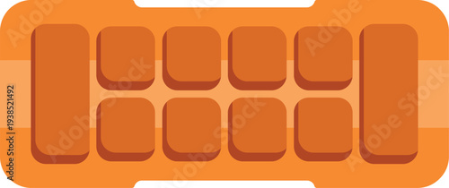 Bright orange foam kickboard designed for swim training, pool workouts, and water fitness