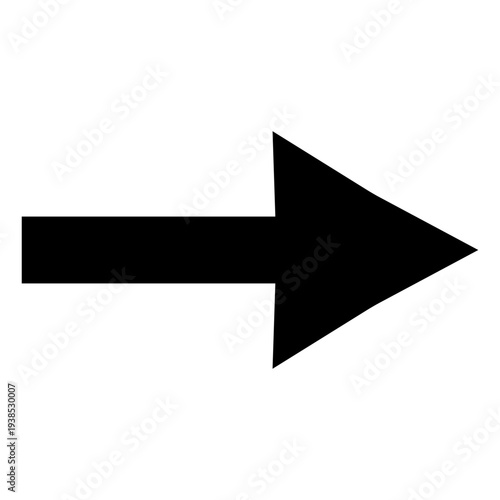 Free Download Right arrow vector icon. Flat editable EPS 10 black forward direction pointer template - GFXLoad