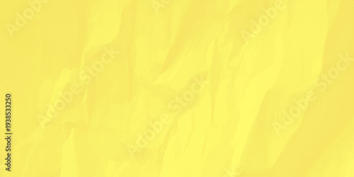 vibrant yellow crumpled paper texture background with organic wrinkles and soft shadows for creative design concepts
