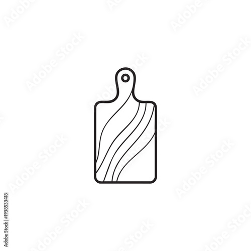 Elegant Cutting Board: A stylishly crafted wooden cutting board, essential for culinary endeavors.