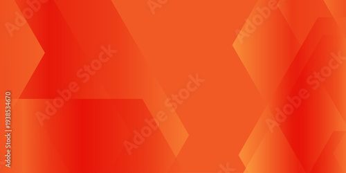 abstract orange and red geometric background with dynamic layered polygons, crystalline shapes, and gradient light effects