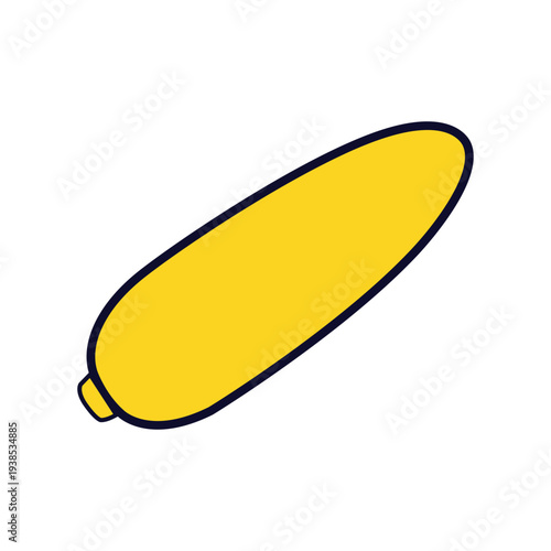 Vector illustration of an ear of corn