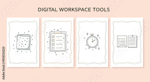 Digital Workspace Tools Collection: Notes, Checklist, Alarm, Documents