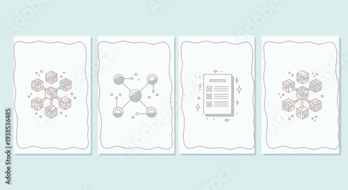 Blockchain technology and data network concept, digital connection, abstract data structure