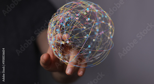 Abstract image of a hand in...