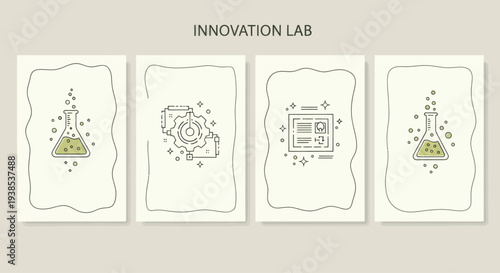 Innovation Lab Concept: Science, Research, and Development Illustrations