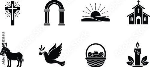 Christian religious symbols and icons