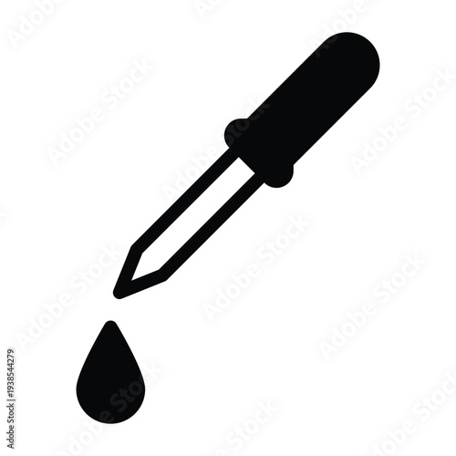 pipette solid icon vector design good for web or mobile app