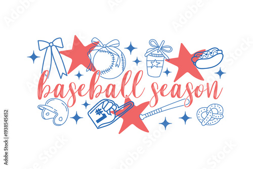 It's baseball season illustration
