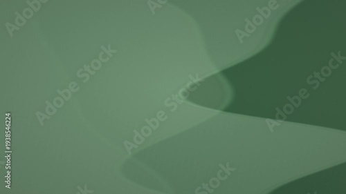 Abstract Green Wavy Shapes Animated Background Loop.