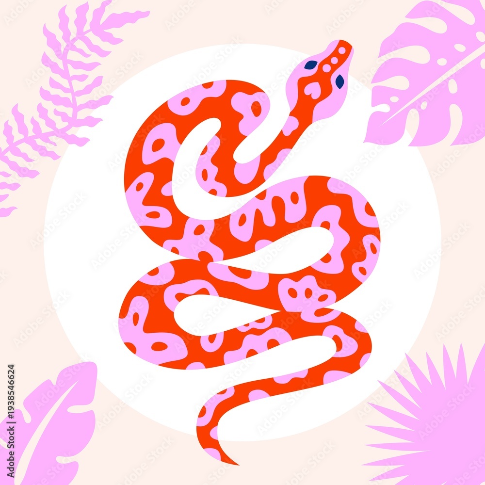 Obraz premium new year snake