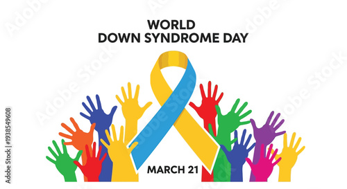 Blue and yellow handprints forming hearts symbolizing ukrainian solidarity