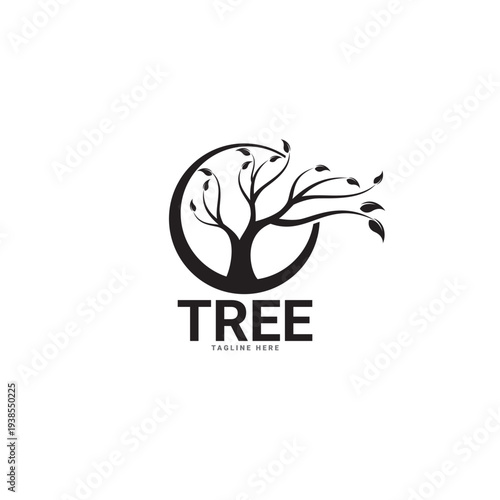 Tree Logo Vector Tree Logo Design Template