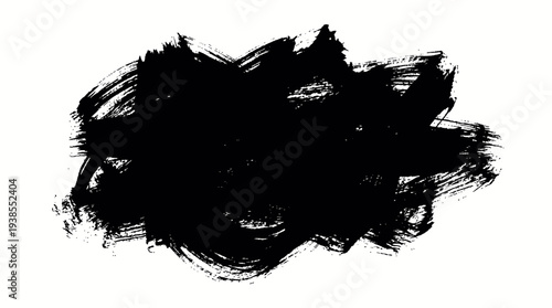 Black Brush Stroke Artistic Background Texture.