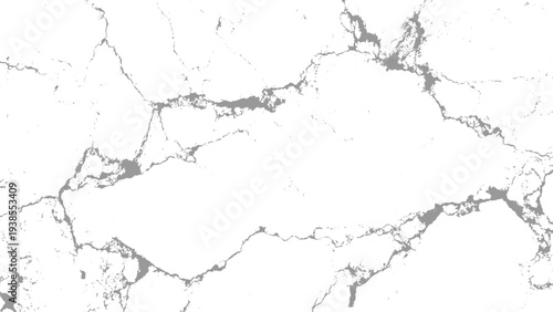 White marble texture background with grey veins and cracks surface