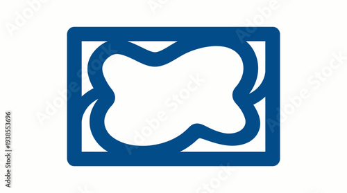 Blue Tooth Icon Design Element.