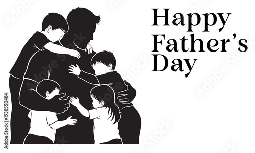 Happy father's day family celebration honoring dads everywhere