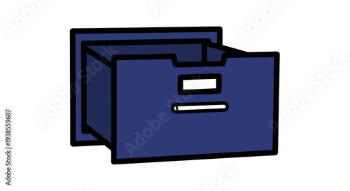 Blue File Folder Office Organizer.