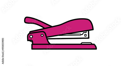 Pink Stapler Office Supply Tool.