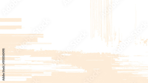 Abstract beige brush strokes on transparent background