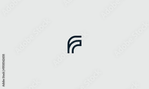 Abstract logo design featuring a stylized flowing letterform