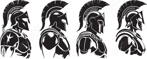 Black tribal tattoo design featuring a vector illustration of a fashion woman face silhouette in artistic sketch style