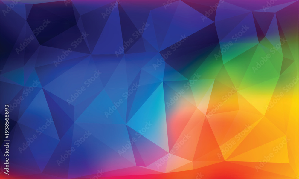 Fototapeta premium Colorful geometric shapes gradient background abstract